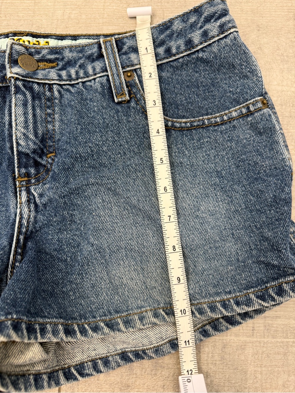 Mudd Vintage Y2K Denim Shorts 11 Blue Jean Booty Shorts 90’s Retro - Picture 6 of 7
